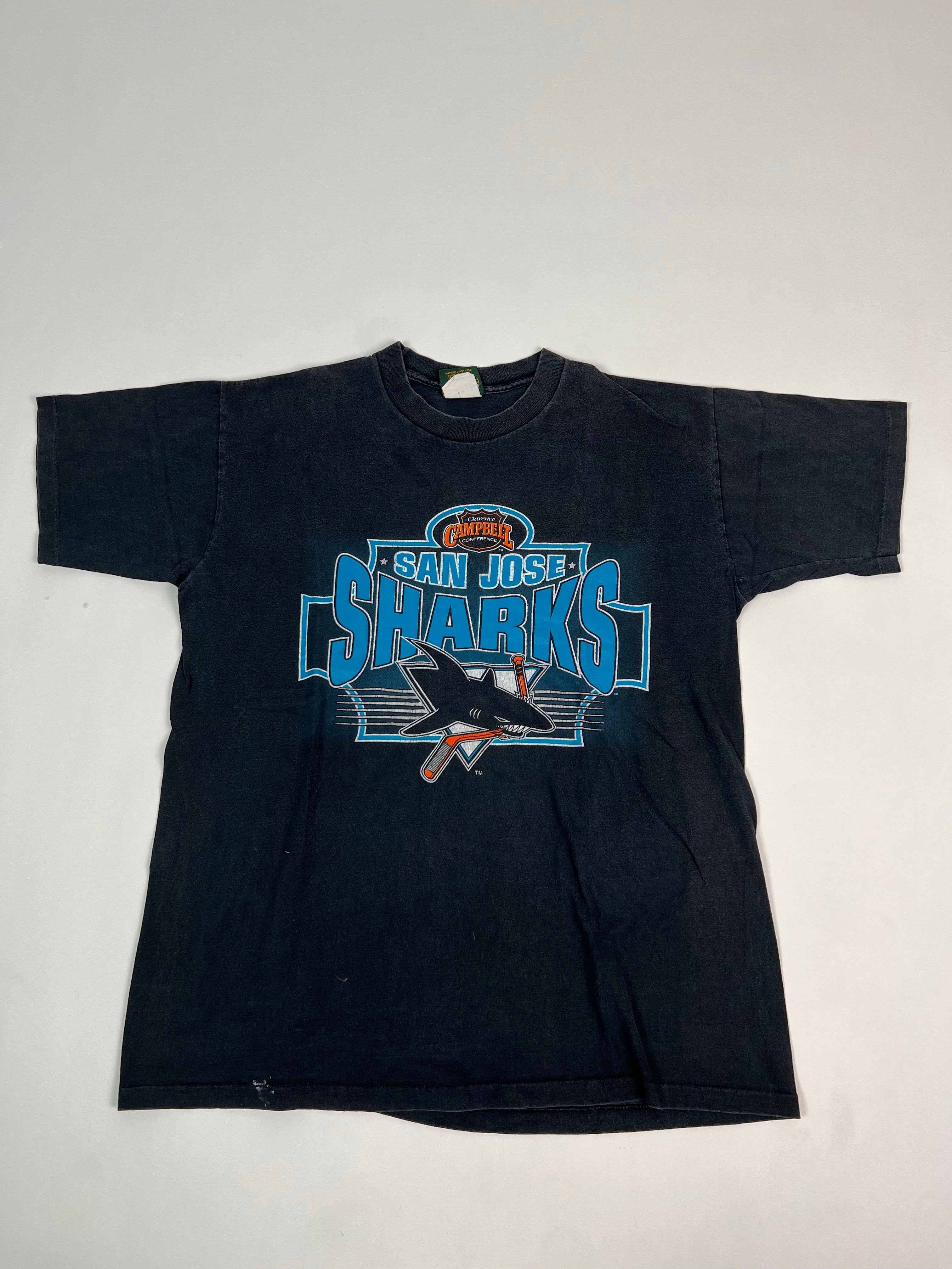 Vintage 00s Black NHL San Jose Sharks T-Shirt - Large Cotton– Domno Vintage
